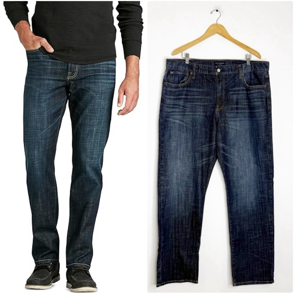 Lucky Brand 329 Men’s Classic Straight Jeans Blue Denim 40x32